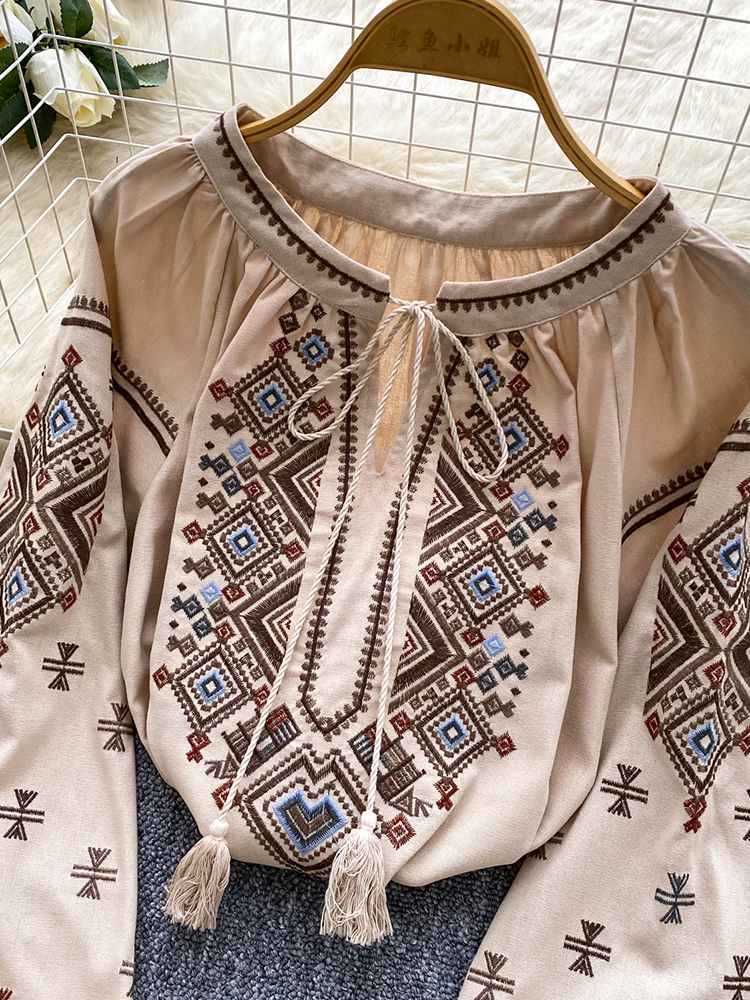Women Autumn Blouse Loose Arti - Embroidery Artist recensione e prezzo