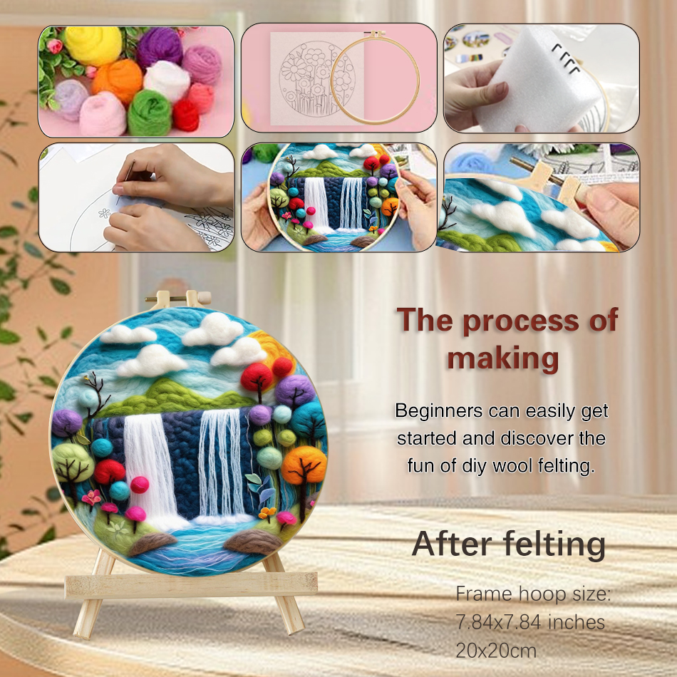 SDOYUNO DIY Wool Felt Painting - Embroidery For Beginners recensione e prezzo