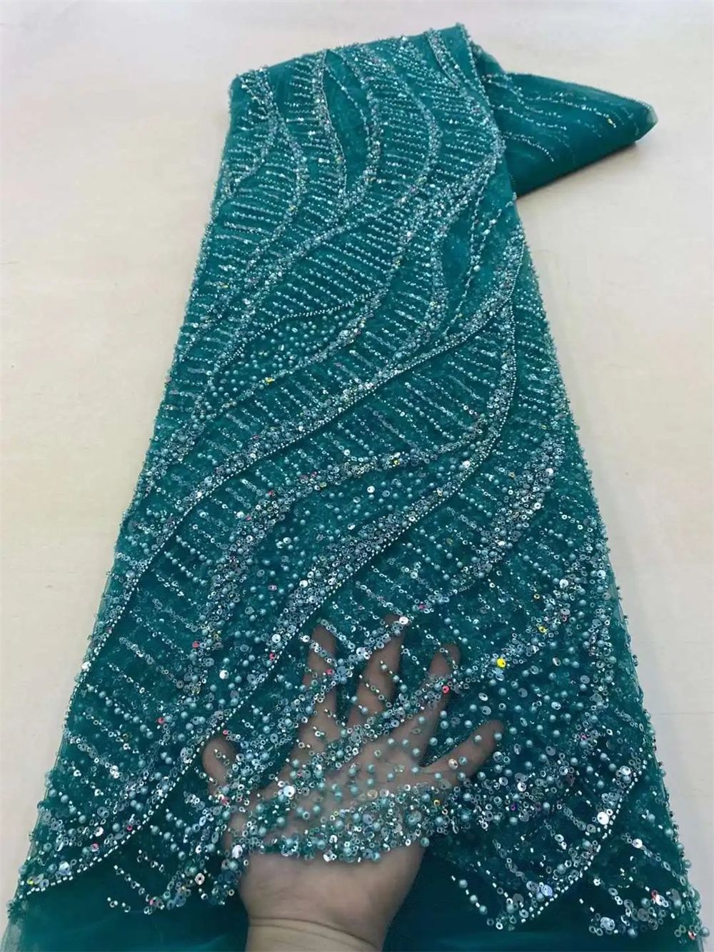 Wholesale 2025 African Sequins - Embroidery Net Fabric recensione e prezzo