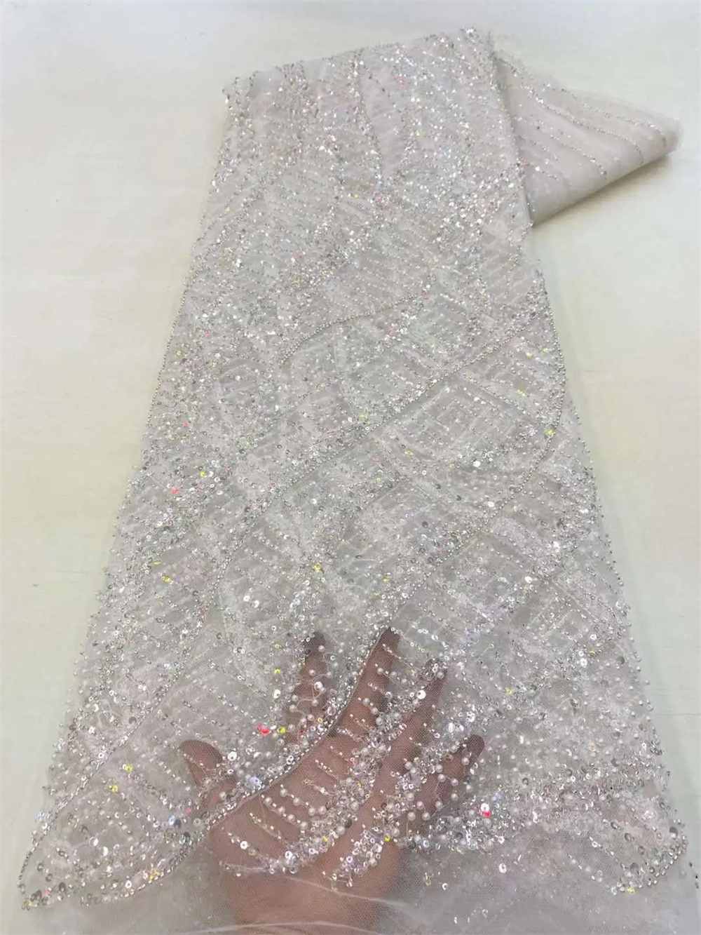 Wholesale 2025 African Sequins - Embroidery Net Fabric recensione e prezzo