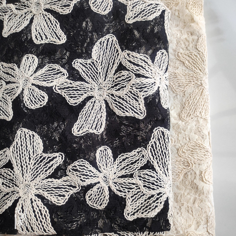Cotton Thread Lace Jacquard Th - Embroidery Net Fabric recensione e prezzo