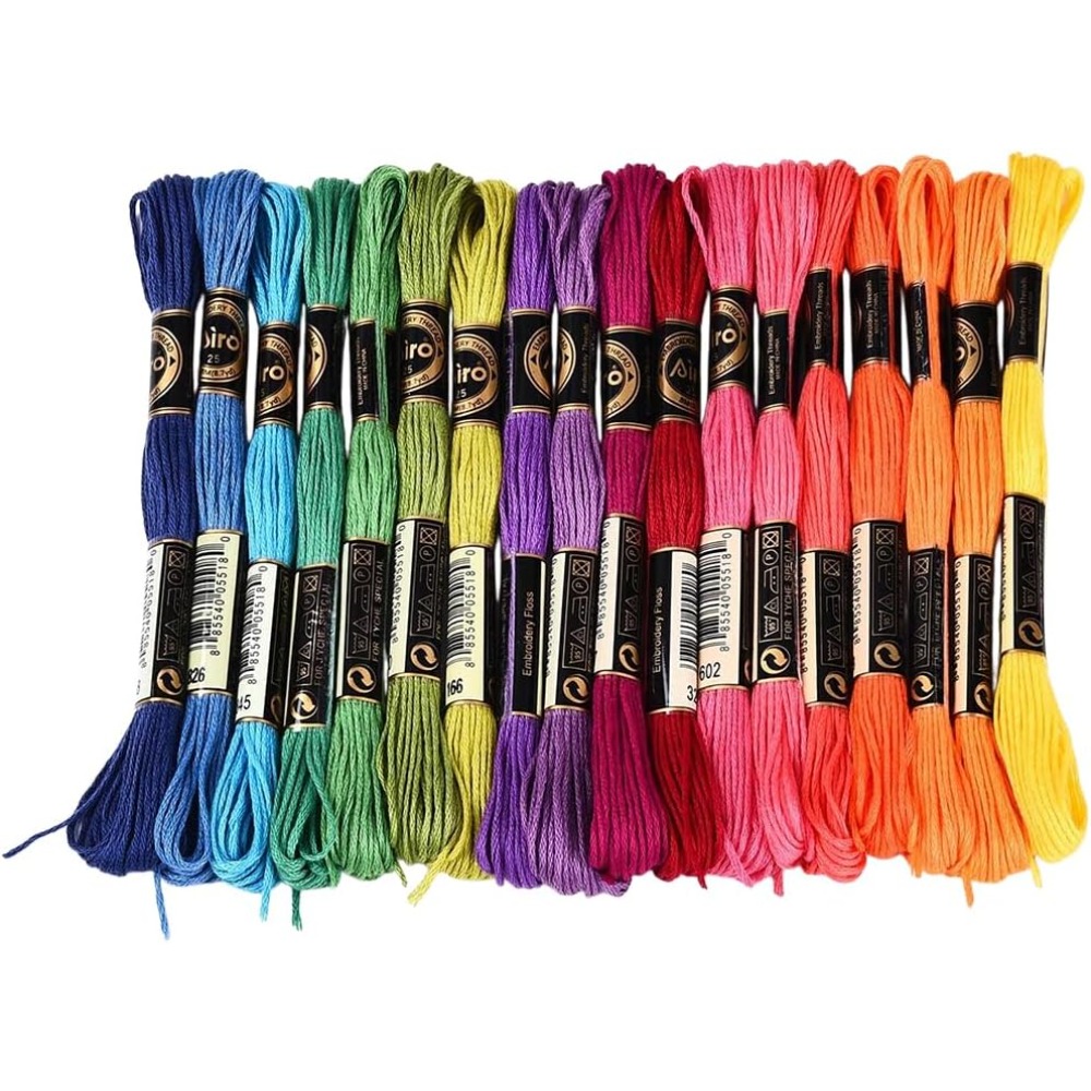 18 Skeins 157.5 Yards Colorful - Embroidery Yarns recensione e prezzo
