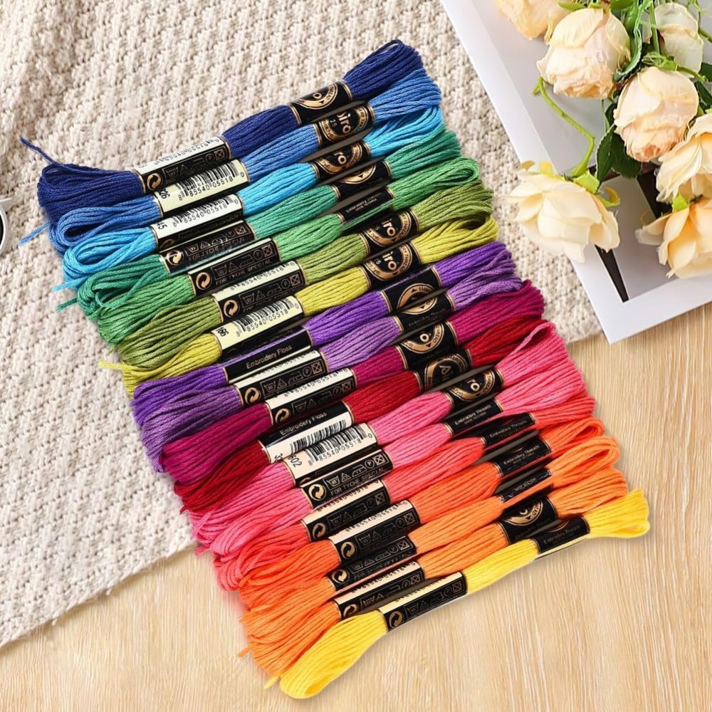 18 Skeins 157.5 Yards Colorful - Embroidery Yarns recensione e prezzo