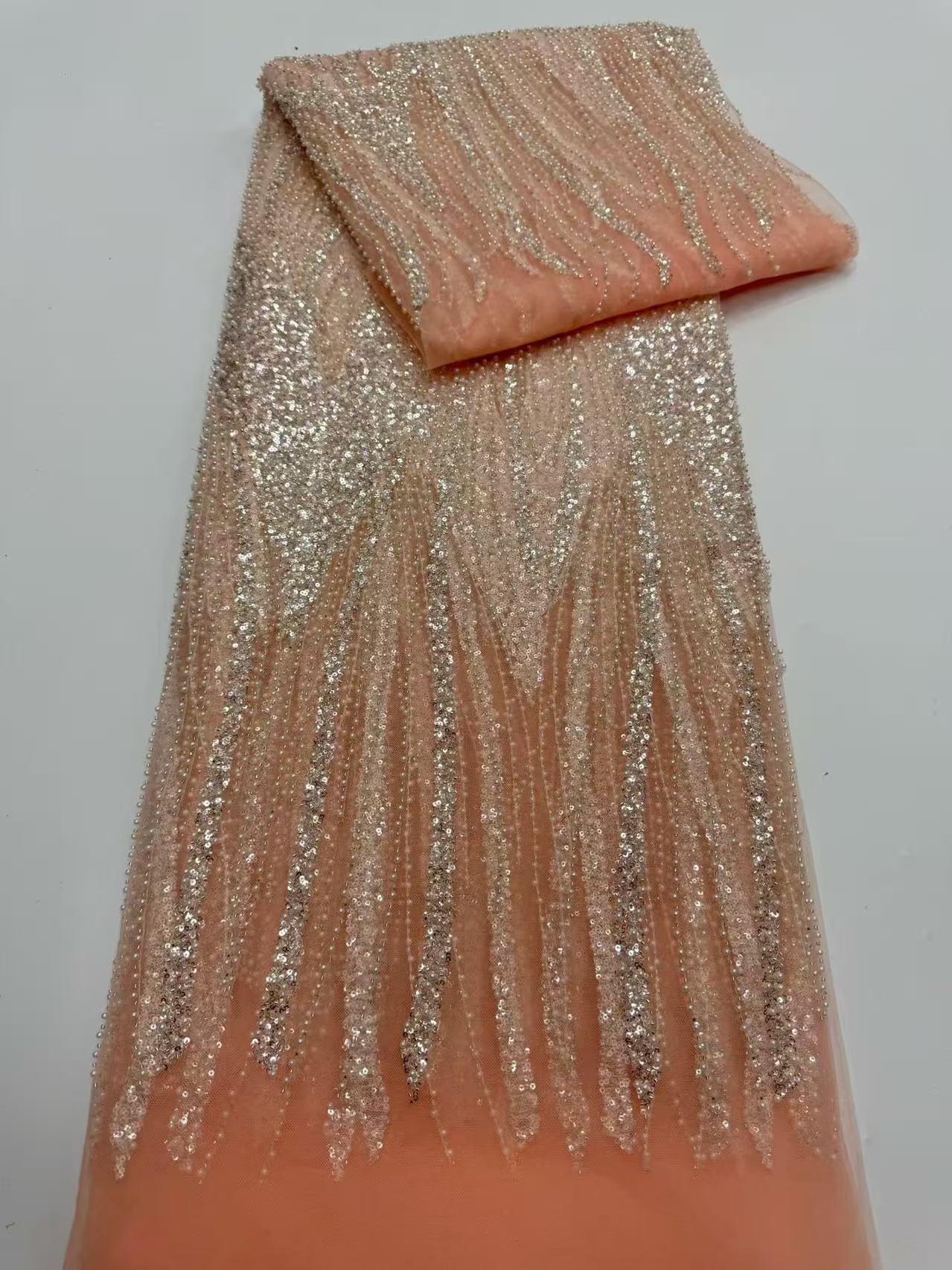 Luxury High Grade Shiny Sequin - Embroidery Net Fabric recensione e prezzo