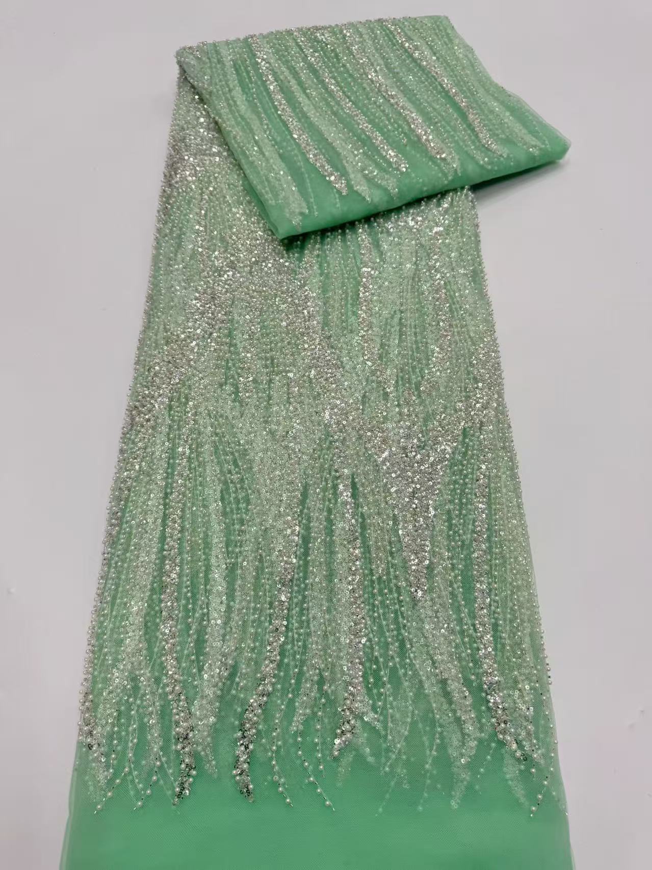 Luxury High Grade Shiny Sequin - Embroidery Net Fabric recensione e prezzo