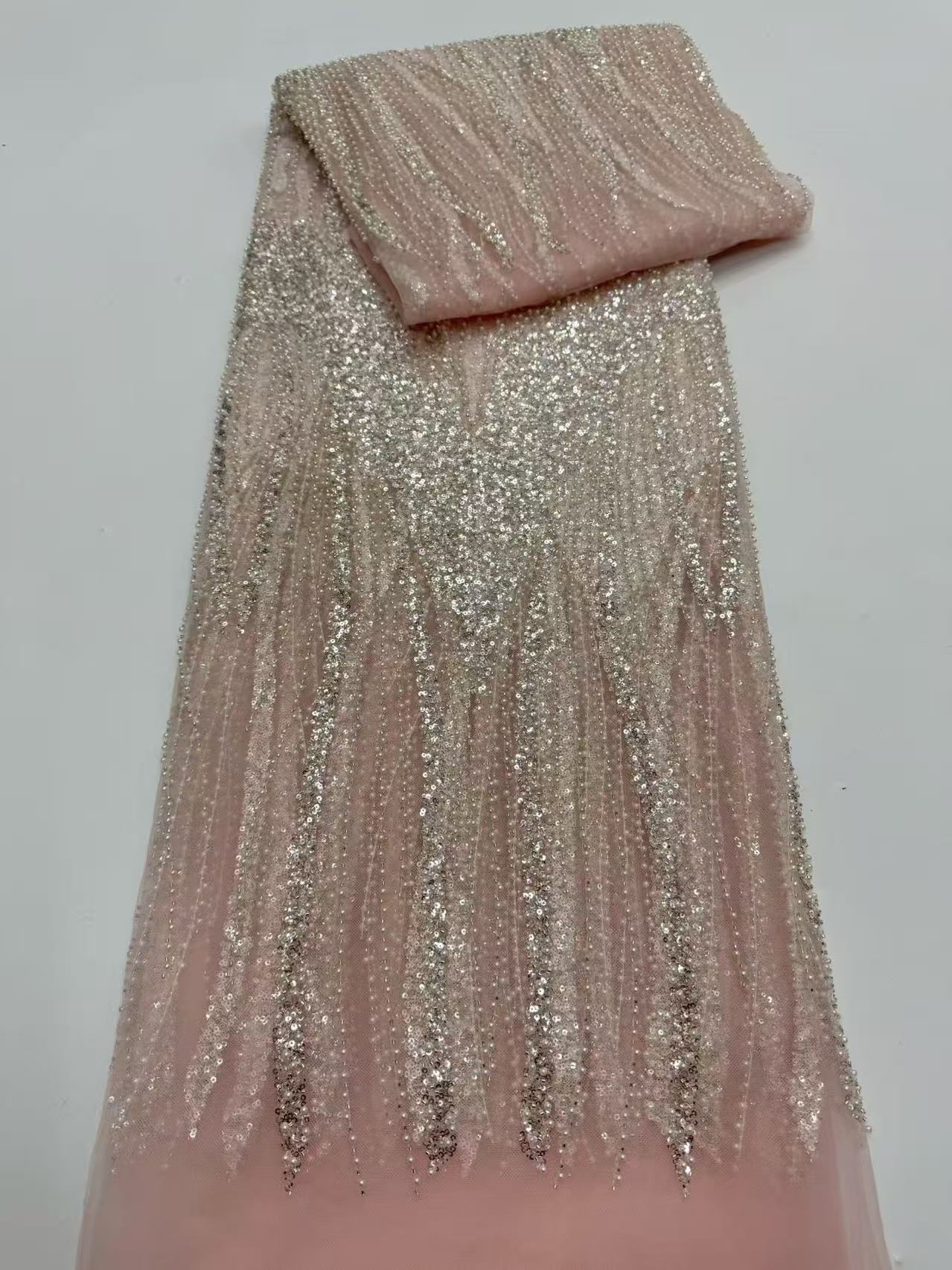 Luxury High Grade Shiny Sequin - Embroidery Net Fabric recensione e prezzo
