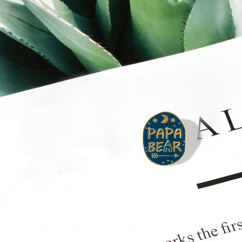 Mama Papa Bear Enamel Pins Cus - Embroidery Love recensione e prezzo