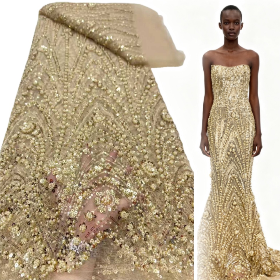 2026 African Nigerian High-Qua - Embroidery Net Fabric recensione e prezzo
