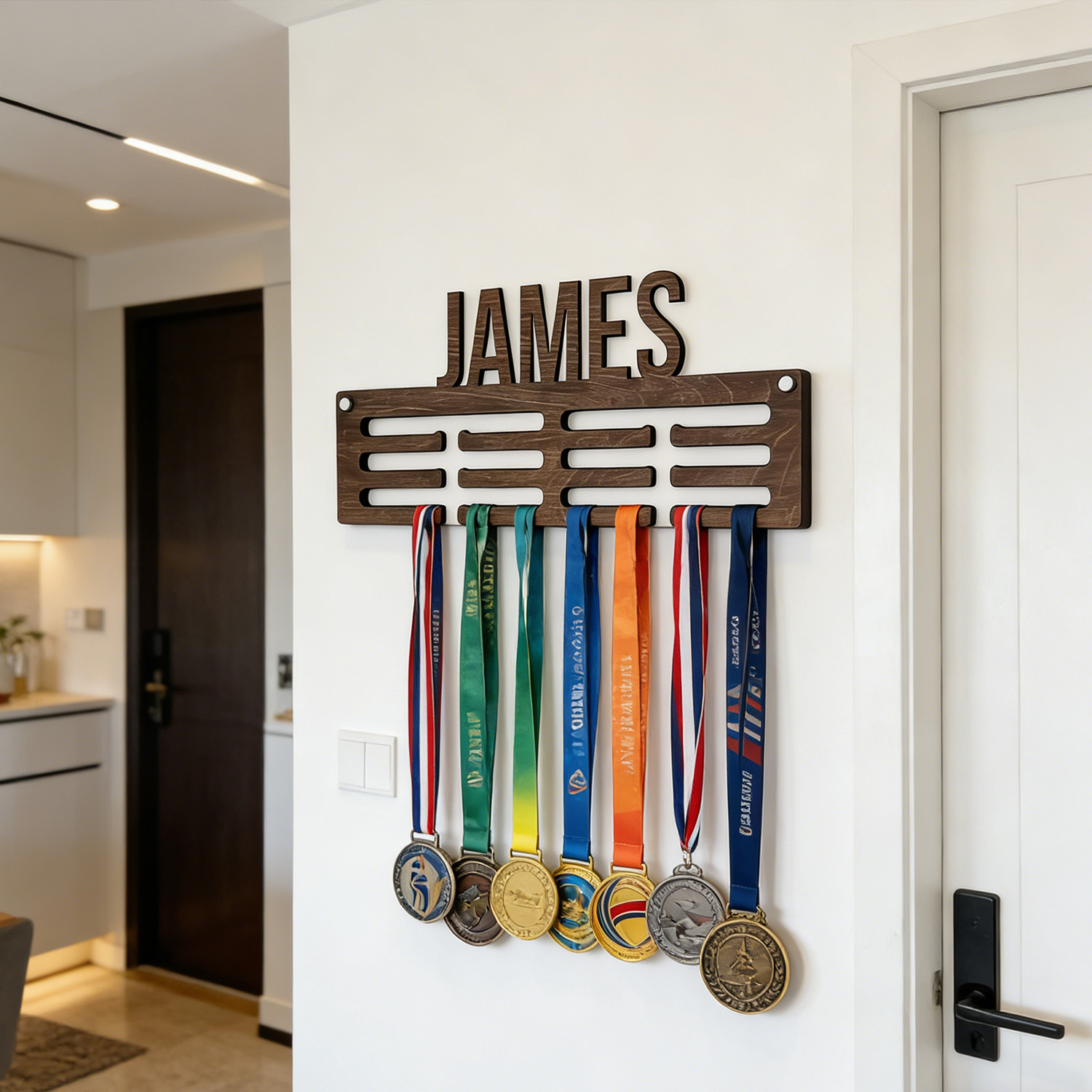 1pc Custom Modern Style Medal  - Frame Display Wood recensione e prezzo
