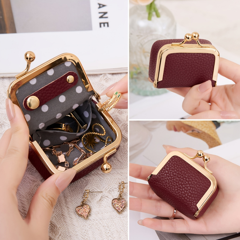 Mini Leather Coin Purse – with - Embroidery Wallet recensione e prezzo