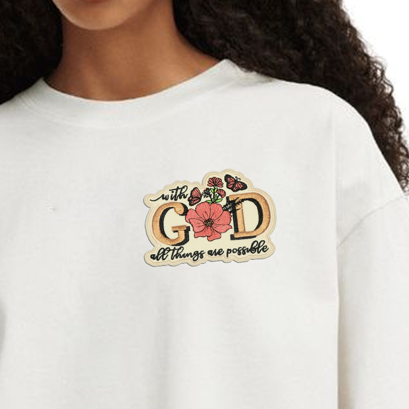 3 Inspirational Patches with t - Embroidery Font Free recensione e prezzo