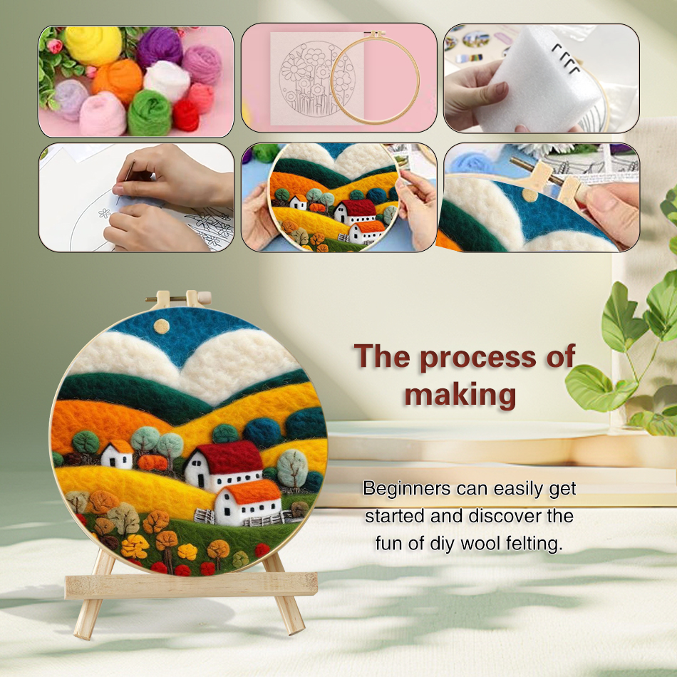 20x20cm Frame With Painting DI - Embroidery For Beginners recensione e prezzo