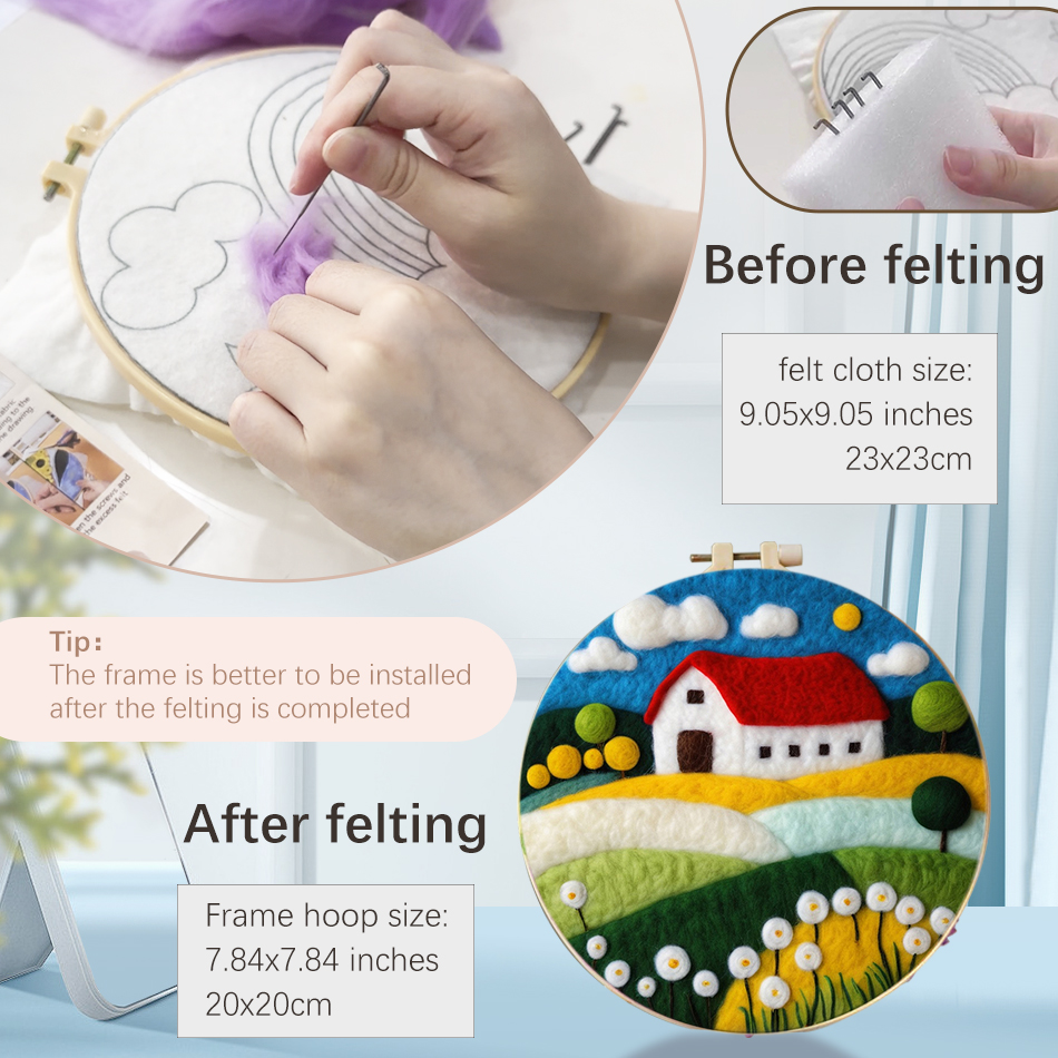 20x20cm Frame With Painting DI - Embroidery For Beginners recensione e prezzo