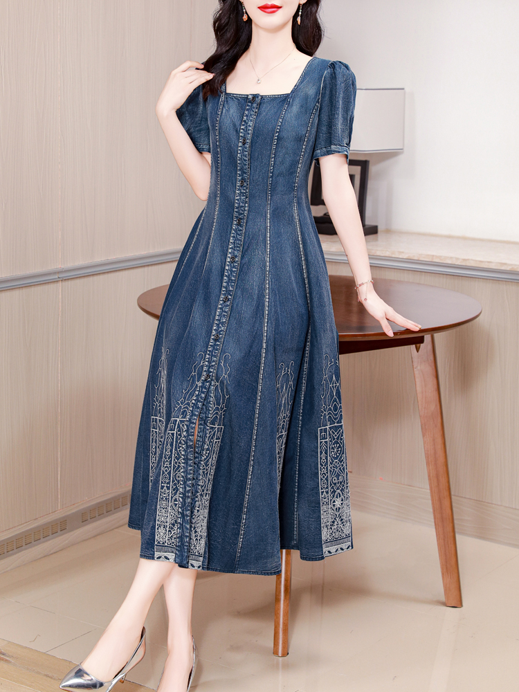TIYIHAILEY-Long Mid-Calf Short - Embroidery Garments recensione e prezzo