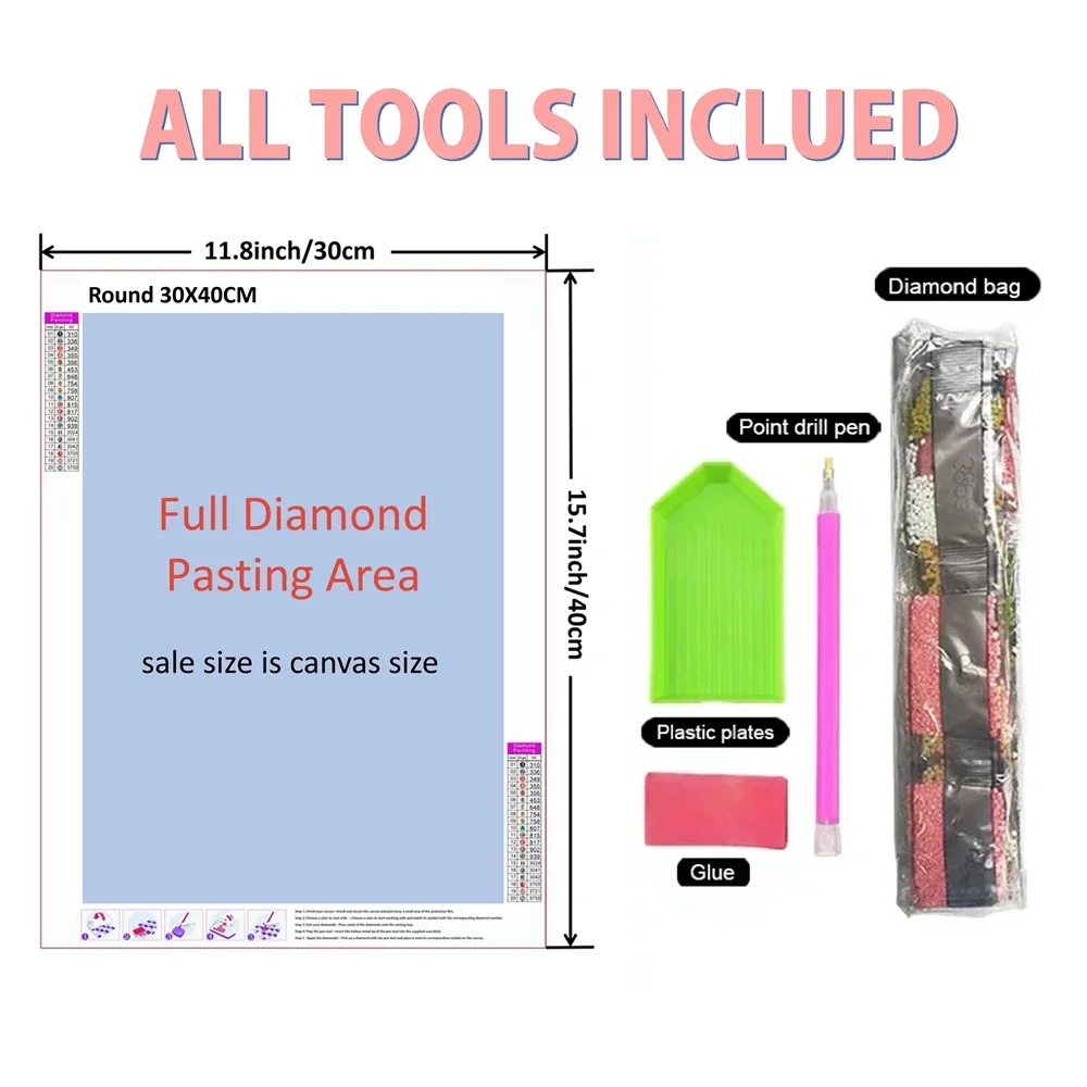Frameless,5D DIY Diamond Paint - Embroidery For Beginners recensione e prezzo