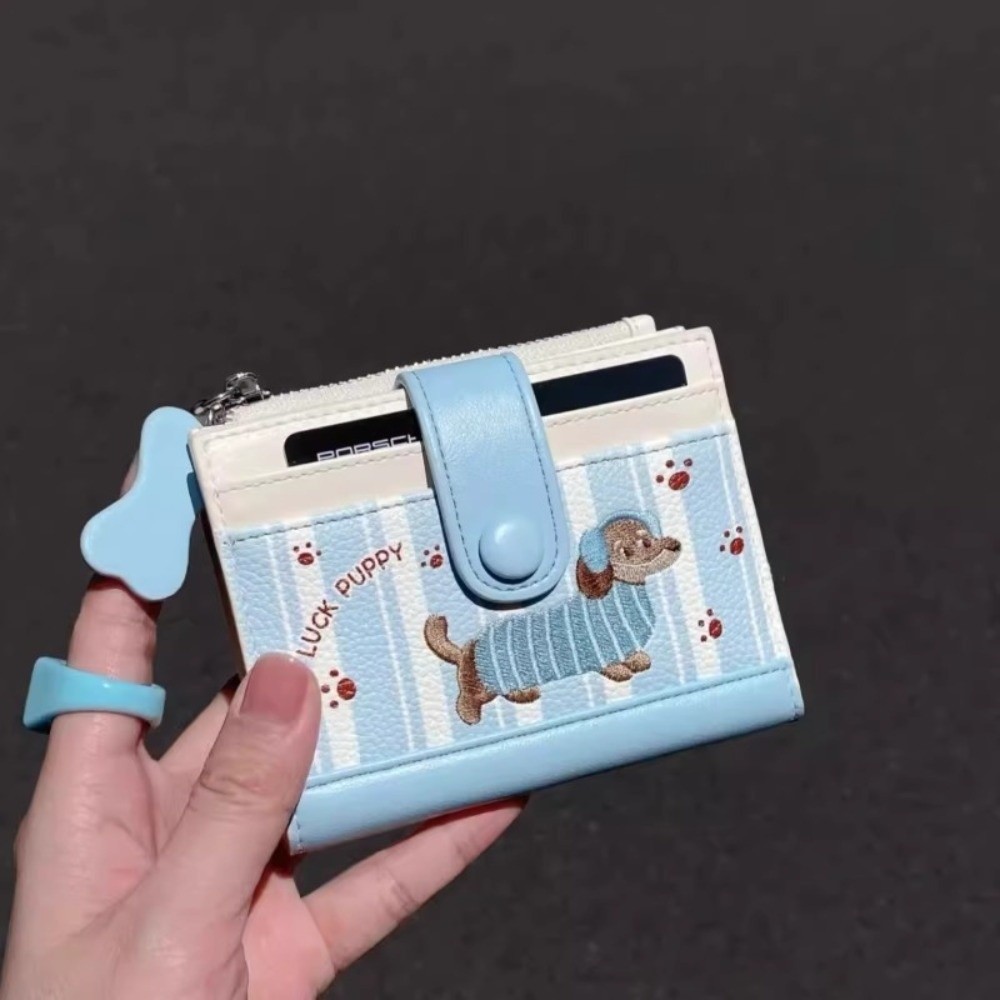 Korean Style Dachshund Embroid - Embroidery Wallet recensione e prezzo