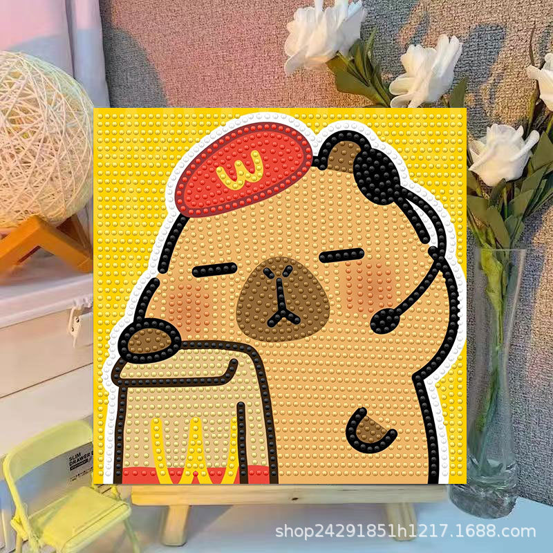Cartoon Capibala Crystal Diamo - Embroidery Garments recensione e prezzo