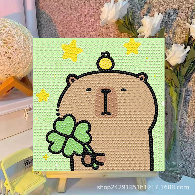 Cartoon Capibala Crystal Diamo - Embroidery Garments recensione e prezzo