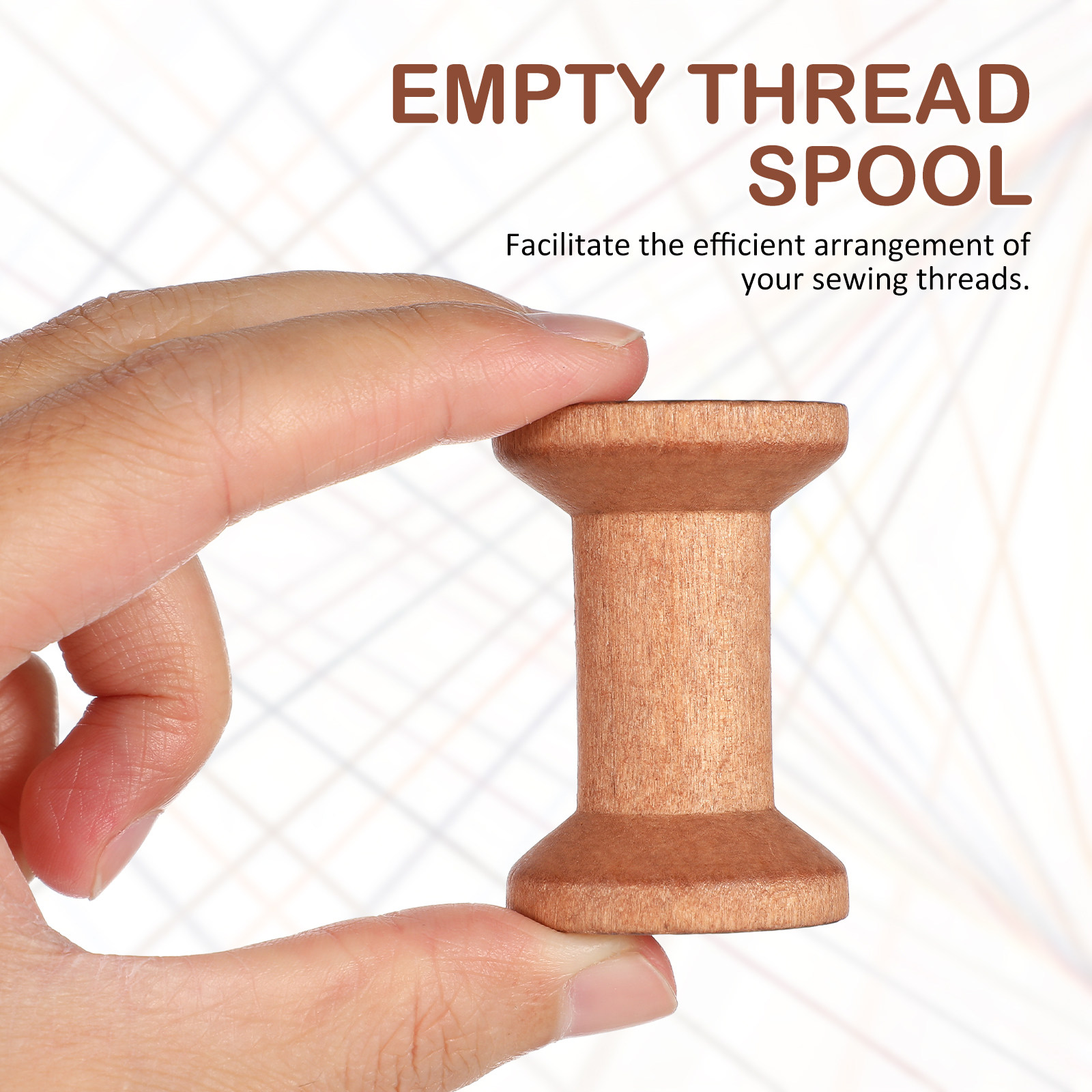 20Pcs Wooden Thread Holders Em - Embroidery Yarns recensione e prezzo