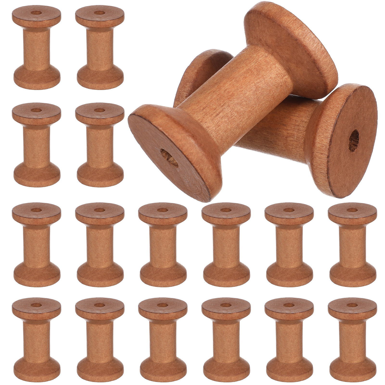 20Pcs Wooden Thread Holders Em - Embroidery Yarns recensione e prezzo