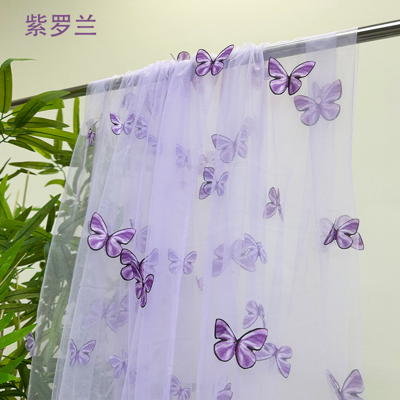 3D Butterfly Embroidery Tulle  - Embroidery Net Fabric recensione e prezzo