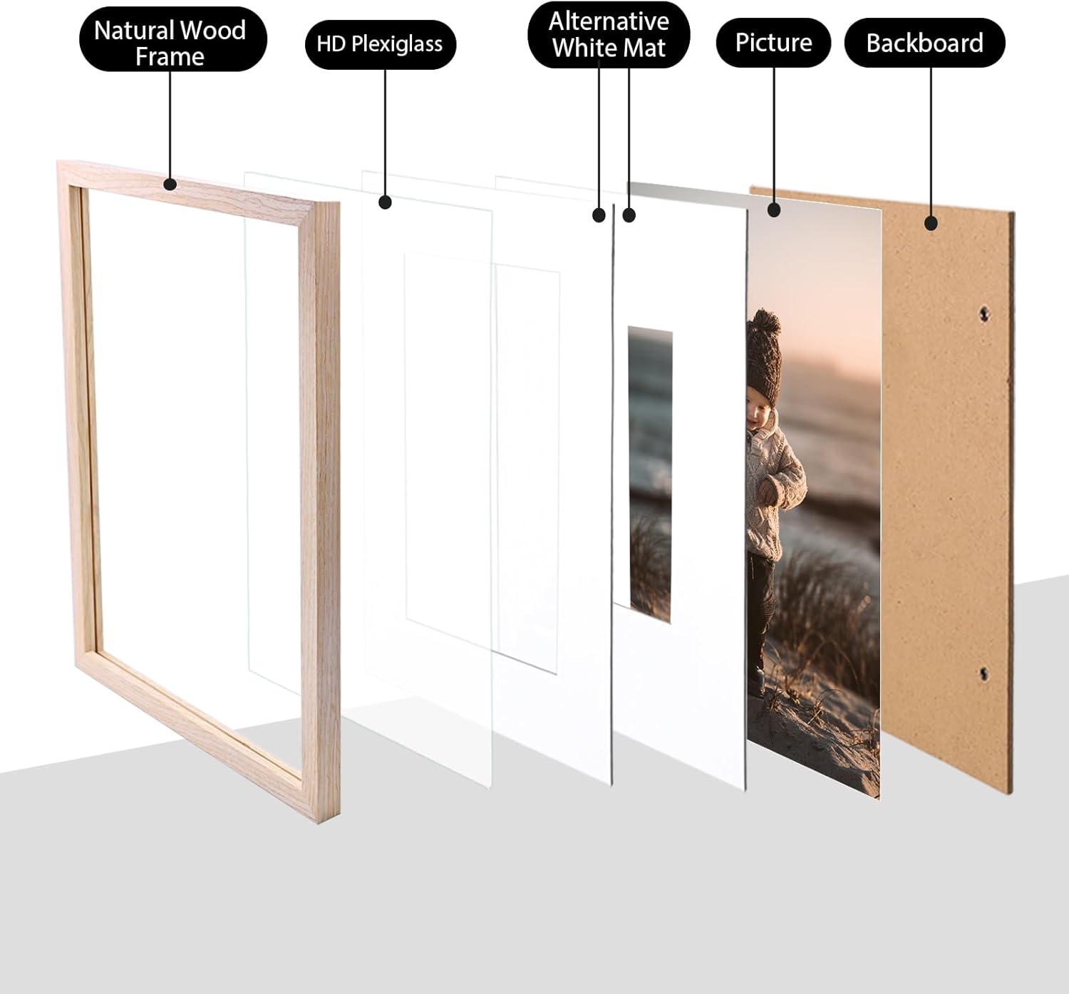11x14 Picture Frame Natural So - Frame Display Wood recensione e prezzo