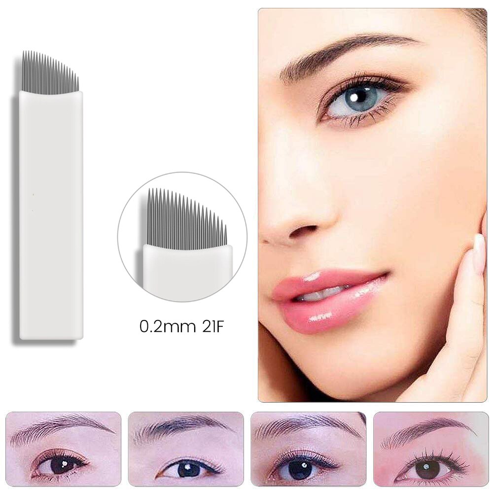 100PCS 0.2MM White 18/21 Micro - Embroidery Eyebrow recensione e prezzo