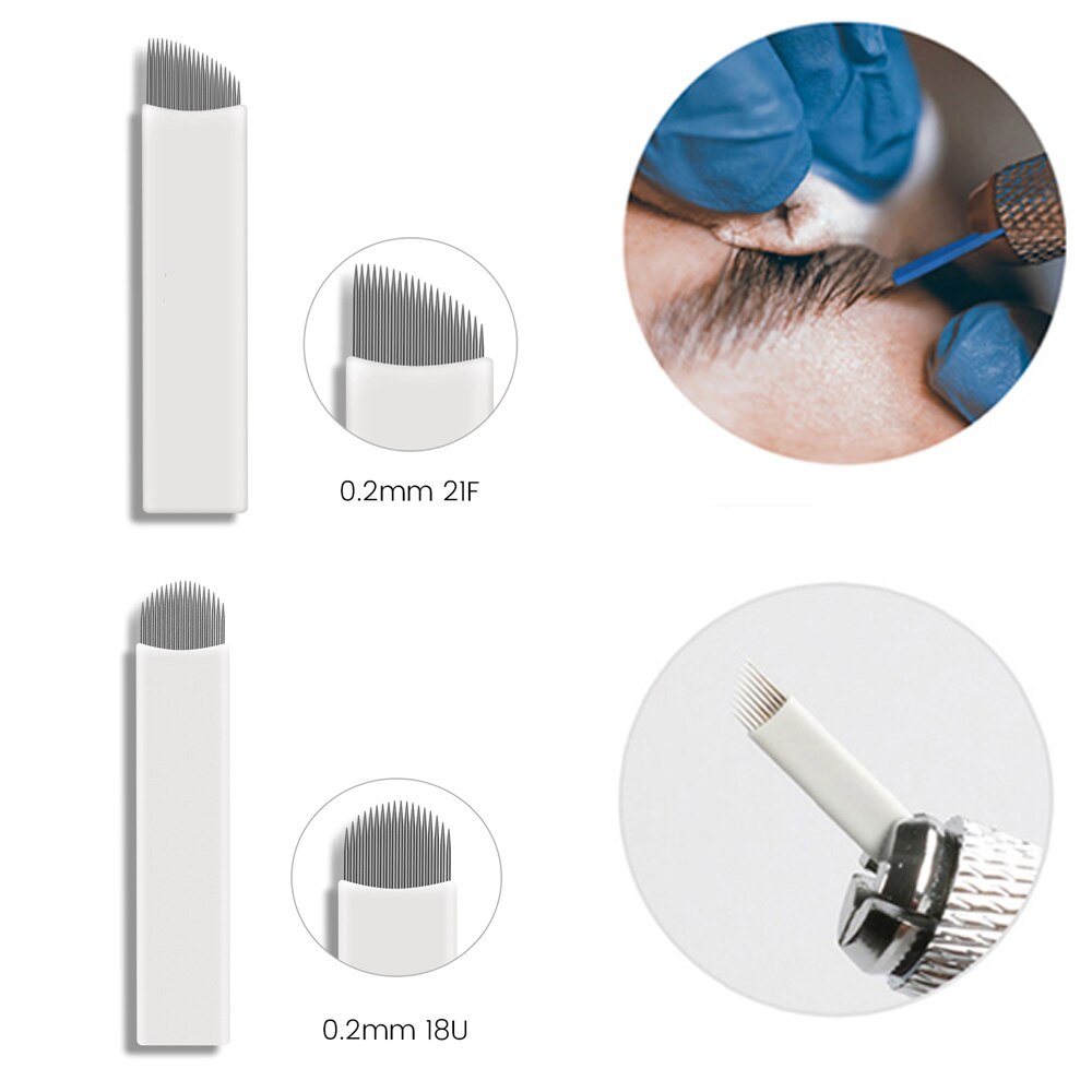 100PCS 0.2MM White 18/21 Micro - Embroidery Eyebrow recensione e prezzo