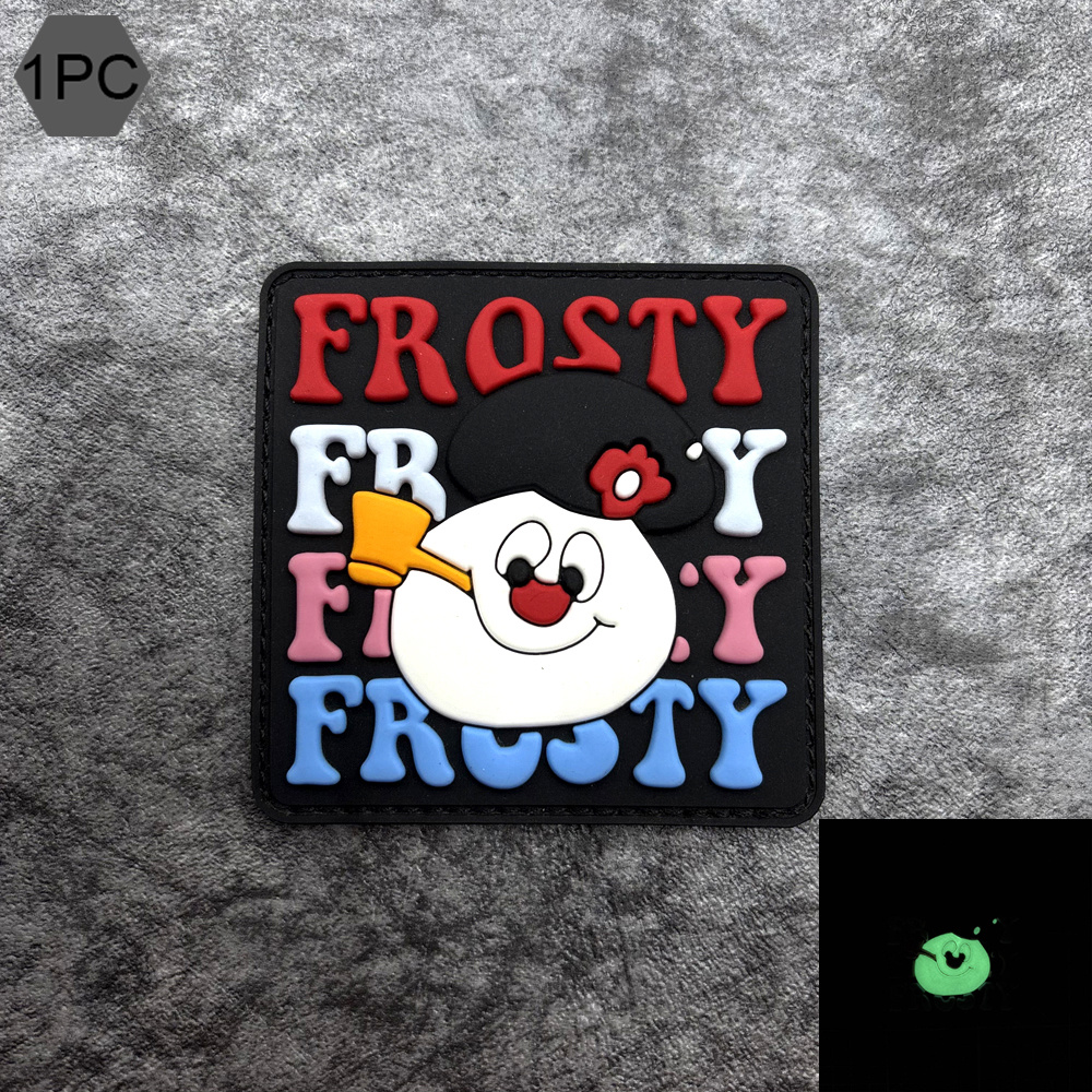 A Cute Snowman Pattern Pvc Pat - Embroidery Effect recensione e prezzo